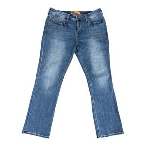 Seven 7 Jeans Men's Blue‎ 36x32 Straight Fit Mid Wash Denim Distressed Work Pant